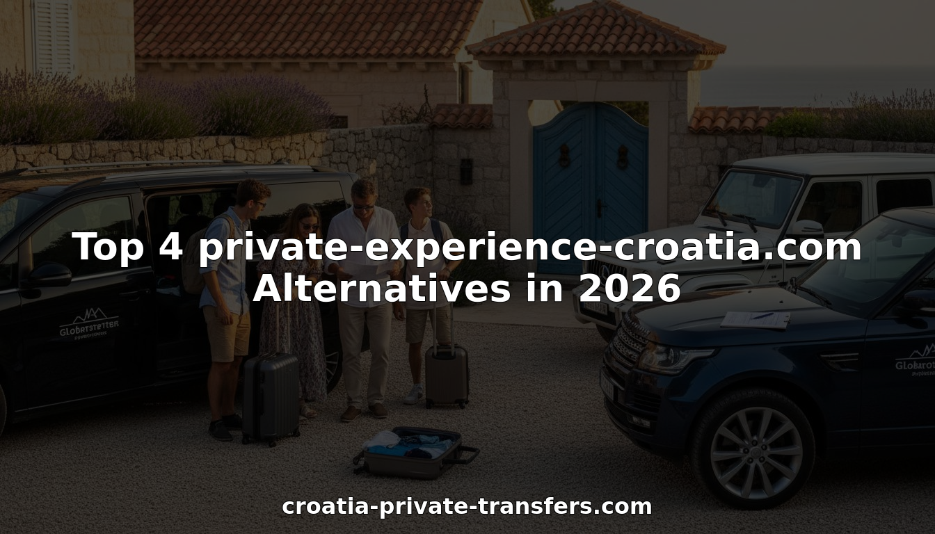 Family arriving at Croatian villa with luxury transfers