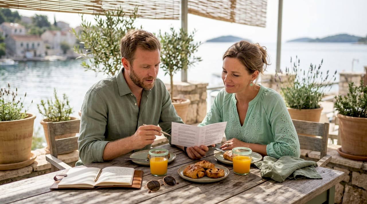 Travelers review luxury Croatia itinerary at boutique inn