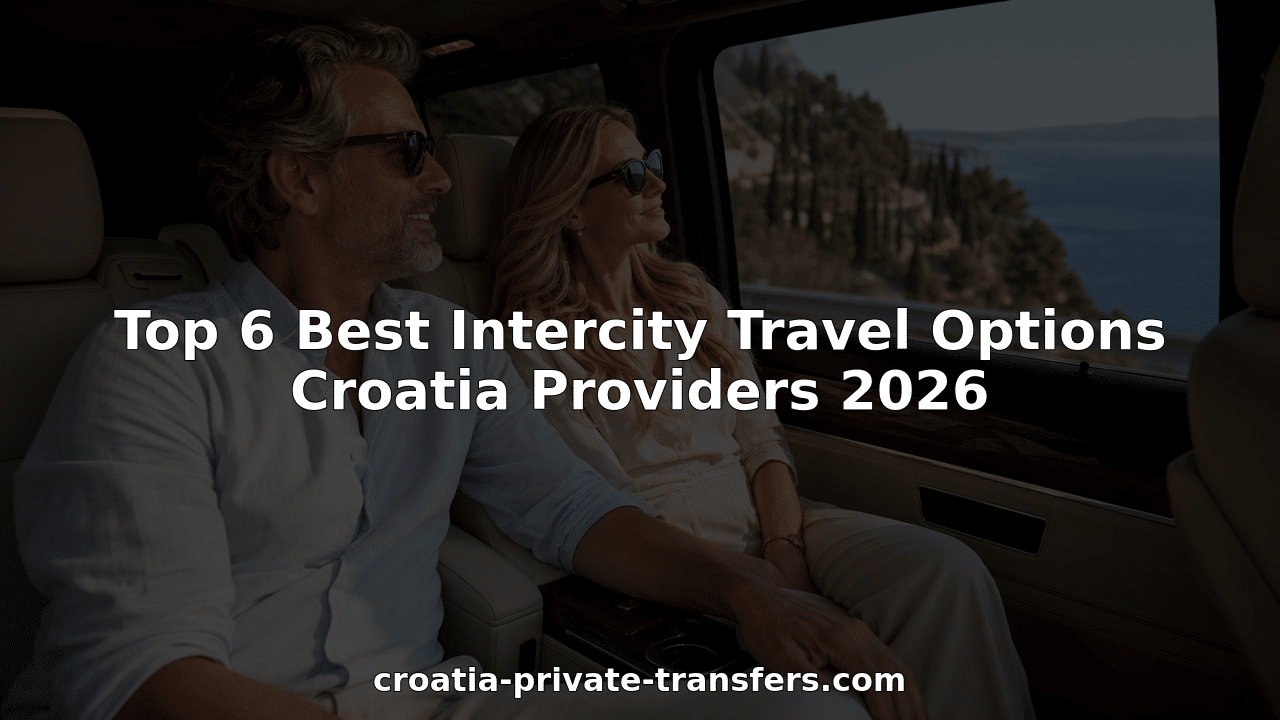 Couple enjoying luxury intercity travel in Croatia