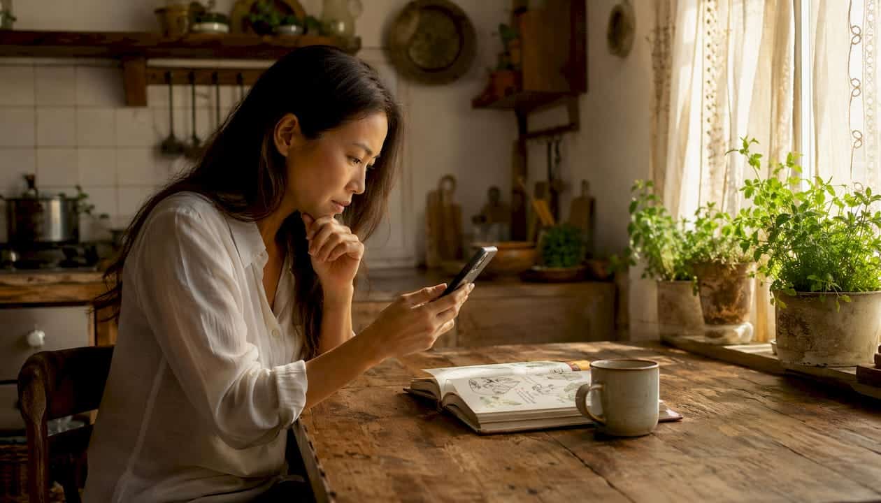Woman booking private city transfer on phone