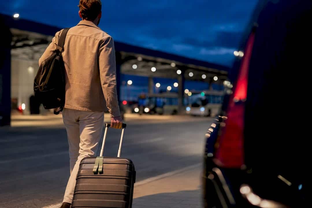 Traveler approaching Split Airport transfer pickup
